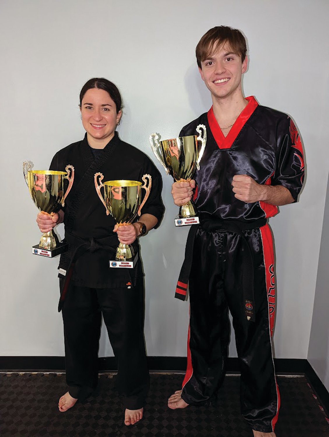 NATIONAL CHAMPS: Ashley Sacrey and Anthony Zangari, who took first place overall at the KRANE National Championships. (Submitted photo)